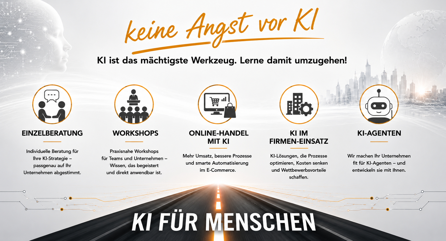 Keine Angst vor KI – Übersicht der Leistungen