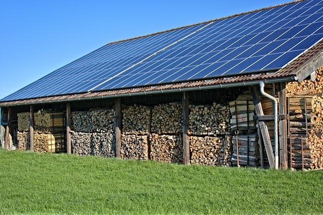 Solardach auf Scheune